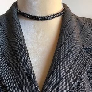 Black sparkling choker/bracelet
